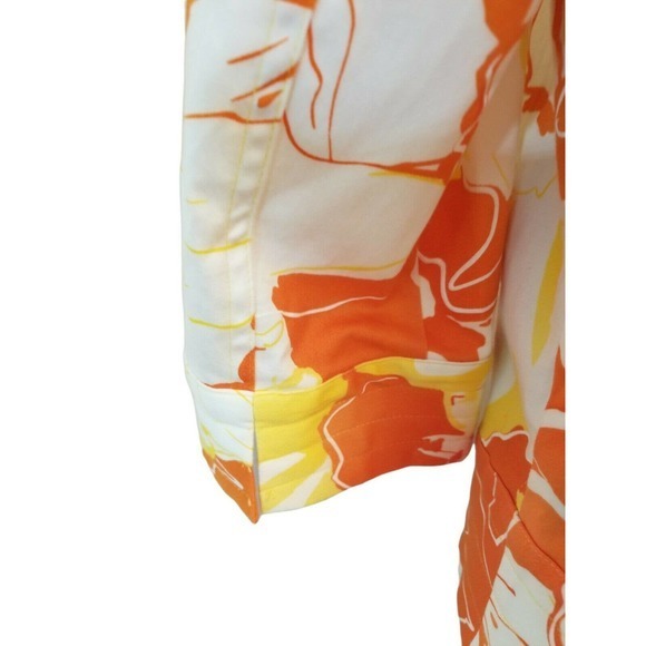 Coldwater Creek Poppy Floral Print Coat Jacket Size Medium Multicolor - Picture 7 of 8